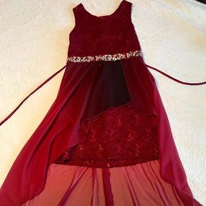 Xtraordinary tapered red dress (like new!)